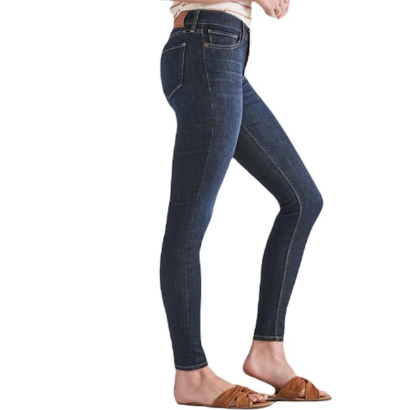 Lucky Brand Brooke Skinny Dark Wash Mid Rise Jeans - Picture 1 of 13